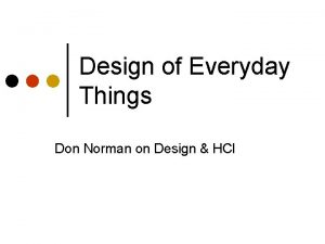 Norman design principles