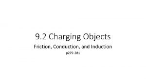 Charging by friction, conduction and induction