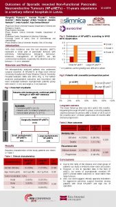 Outcomes of Sporadic resected NonFunctional Pancreatic Neuroendocrine Tumours