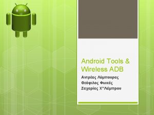 Android Development Tools plugin ADT What is ADT