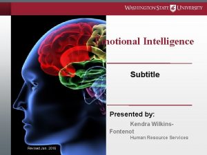 Emotional Intelligence Subtitle Presented by Kendra Wilkins Fontenot