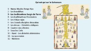 Qui est qui sur le Gohonzon 1 Namu