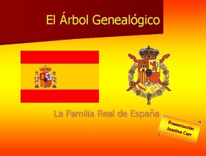 El rbol Genealgico La Familia Real de Espaa