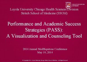 Loyola University Chicago Health Sciences Division Stritch School