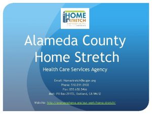 Alameda county health care for the homeless