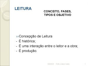 Fases da leitura