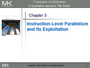 Computer Architecture A Quantitative Approach Fifth Edition Chapter