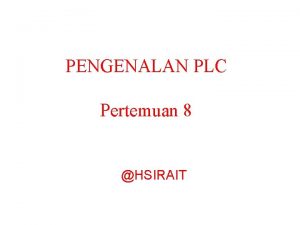 Pengenalan plc