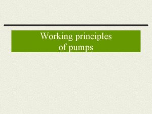 Working principles of pumps History of Reciprocating pumps