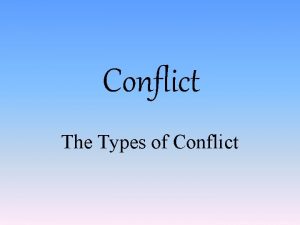 Conflict literary elements Conflict literary elements