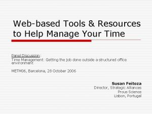 Webbased Tools Resources to Help Manage Your Time
