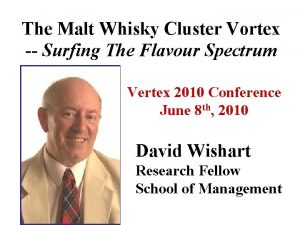 The Malt Whisky Cluster Vortex Surfing The Flavour