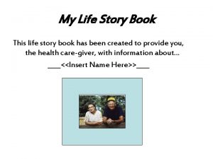 My Life Story Book This life story book
