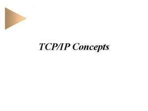 TCPIP Concepts Internet UNIX Internet TCPIP mTCPIP m