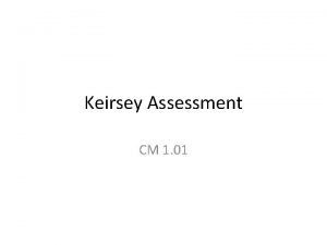 Kiersey assessment