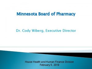 Minnesota state board of pharmacy