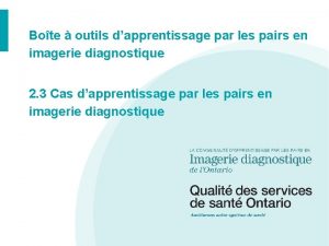 Bote outils dapprentissage par les pairs en imagerie