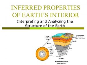 INFERRED PROPERTIES OF EARTHS INTERIOR Interpreting and Analyzing