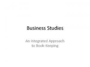 An integrated approach to business studies