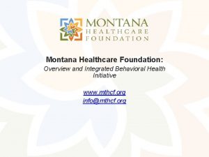 Montana healthcare foundation