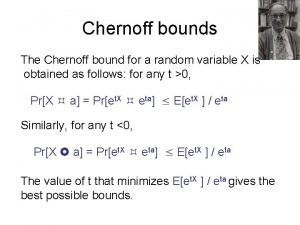 Chernoff bounds