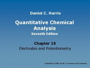 Daniel C Harris Quantitative Chemical Analysis Seventh Edition