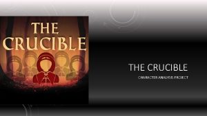 The crucible character analysis worksheet