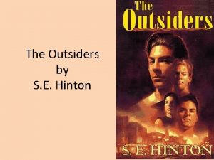 The Outsiders by S E Hinton Chapter 4