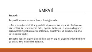 Aşamalı empati sınıflaması