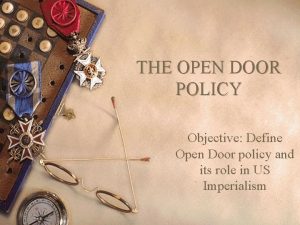Open door policy definition