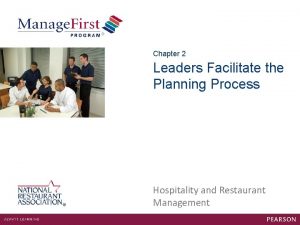 Hospitality planning process