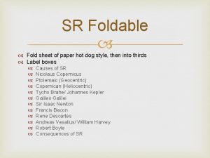 SR Foldable Fold sheet of paper hot dog