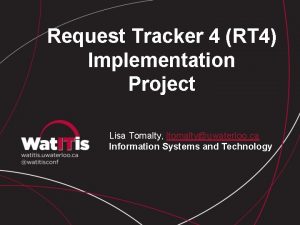 Request tracker 5