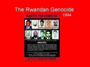 The Rwandan Genocide 1994 History of the Conflict