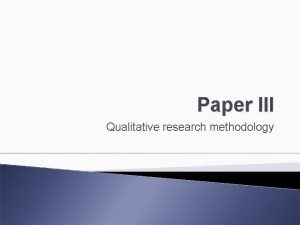 What is the weakness of qualitative research