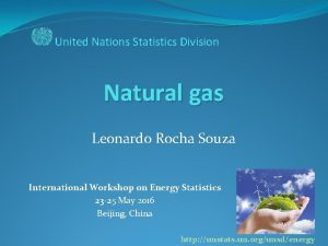 United Nations Statistics Division Natural gas Leonardo Rocha