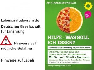 Lebensmittelpyramide Deutschen Gesellschaft fr Ernhrung Hinweise auf mgliche