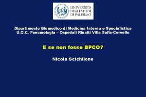 Dipartimento Biomedico di Medicina Interna e Specialistica U