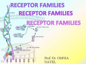 RECEPTOR FAMILIES Prof Dr OMNIA NAYEL ilos By