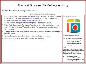 Dinosaur collage pictures