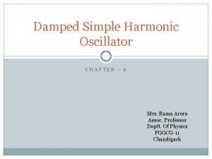 Heavy damping equation