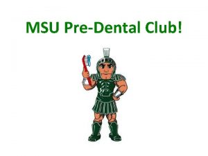 MSU PreDental Club Meet the EBoard President Vani