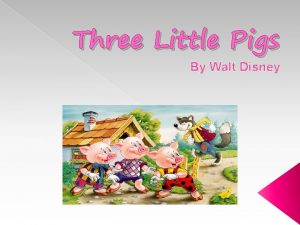 Three Little Pigs By Walt Disney Picture Key