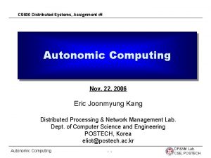 An architectural blueprint for autonomic computing