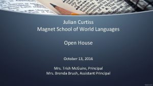 Julian Curtiss Magnet School of World Languages Open