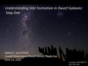 Understanding Star Formation in Dwarf Galaxies Step One