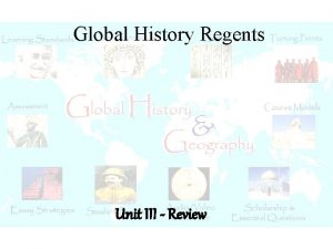 Global History Regents Unit III Review Japanese Feudalism
