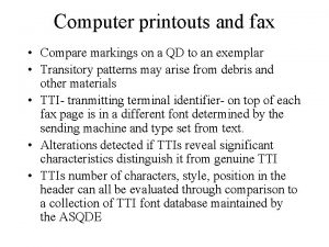 Compare the markings