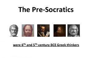 Presocratic graph