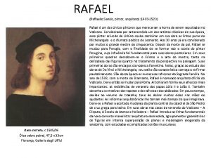 RAFAEL Raffaello Sanzio pintor arquiteto 1483 1520 Rafael